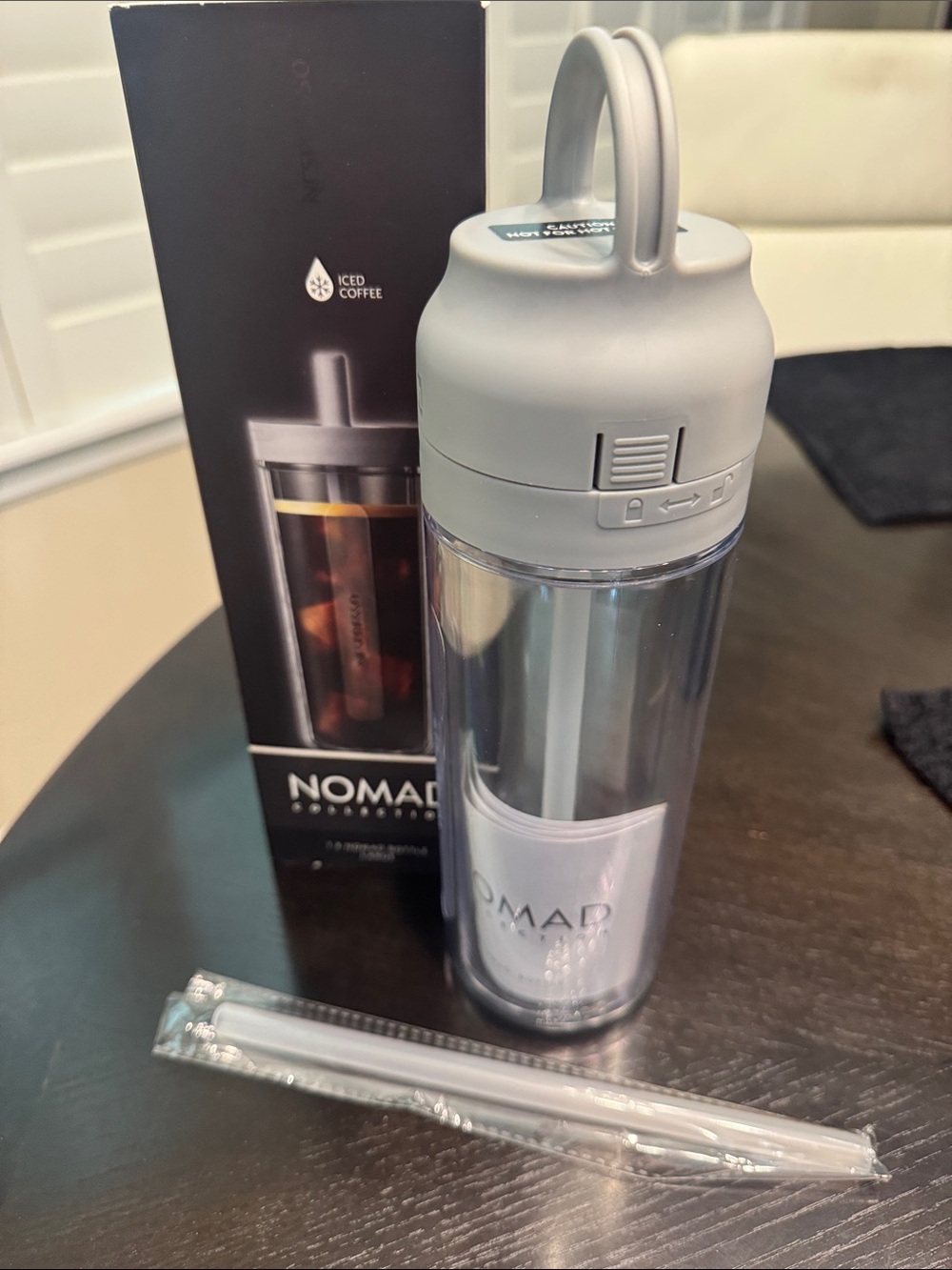 Nespresso Nomad Bottle in Gray and Clear - Picture 4 of 7